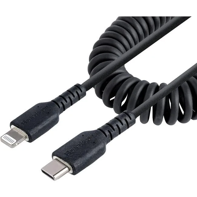 Black Lightning to USB-C cable, 3.28 ft, nickel connectors