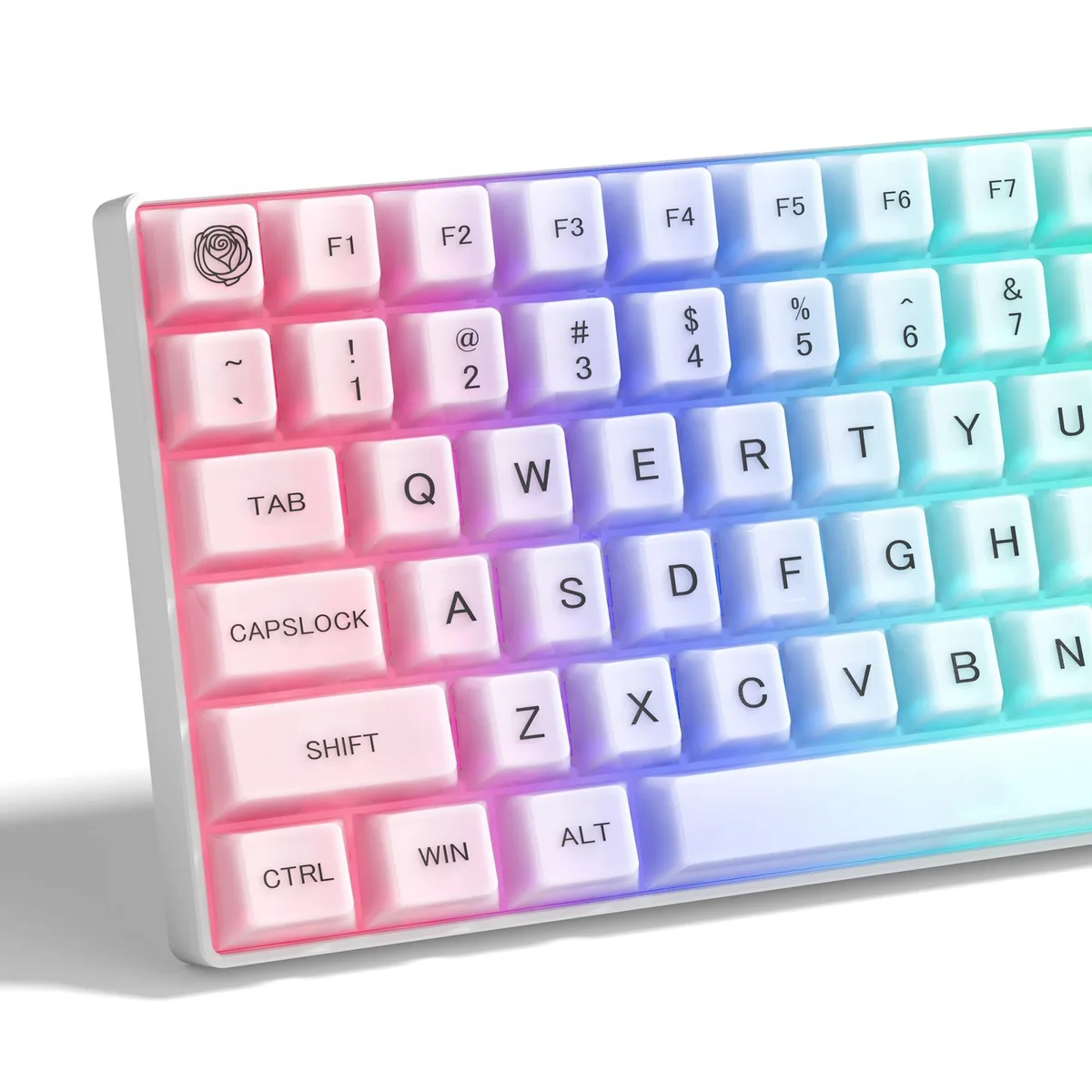 Womier Womier Jelly Keycaps Clear White 115 Keys Cherry Profile — product photo