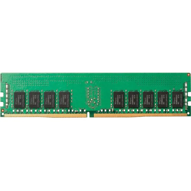 Green circuit board memory module with gold contacts