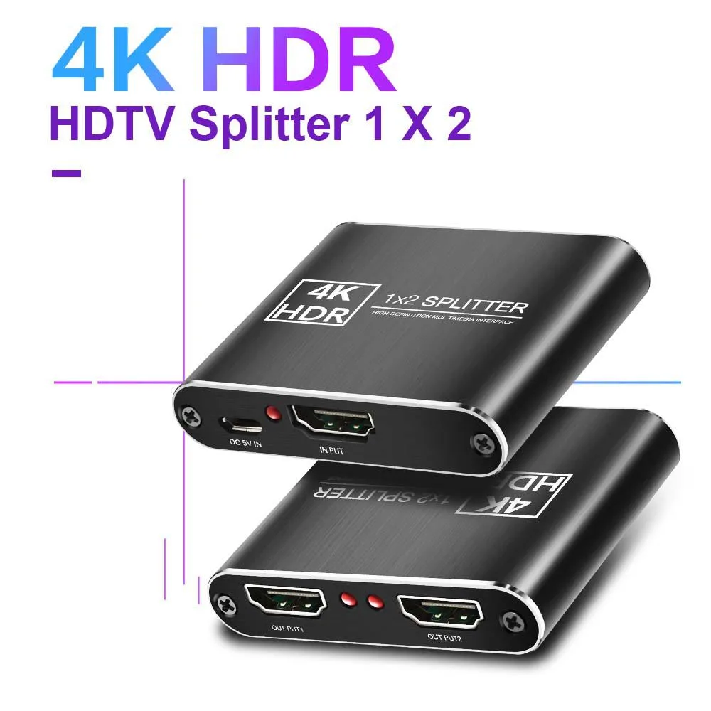 Jansicotek Jansicotek OZF10 4K 60Hz HDMI Splitter 1x2 Power — product photo