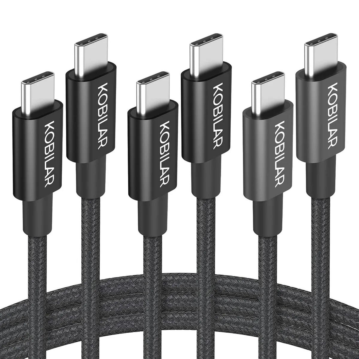 miqpower miqpower USB C to USB C Cable 60W 3A 3 Pack 3.3+5+6.6ft — product photo