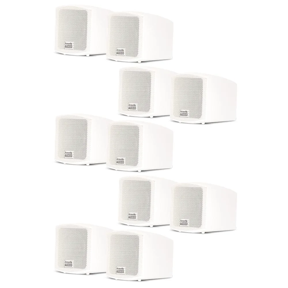 Goldwood Sound, Inc. Goldwood Sound AA321W 10 Speaker Pack White — product photo