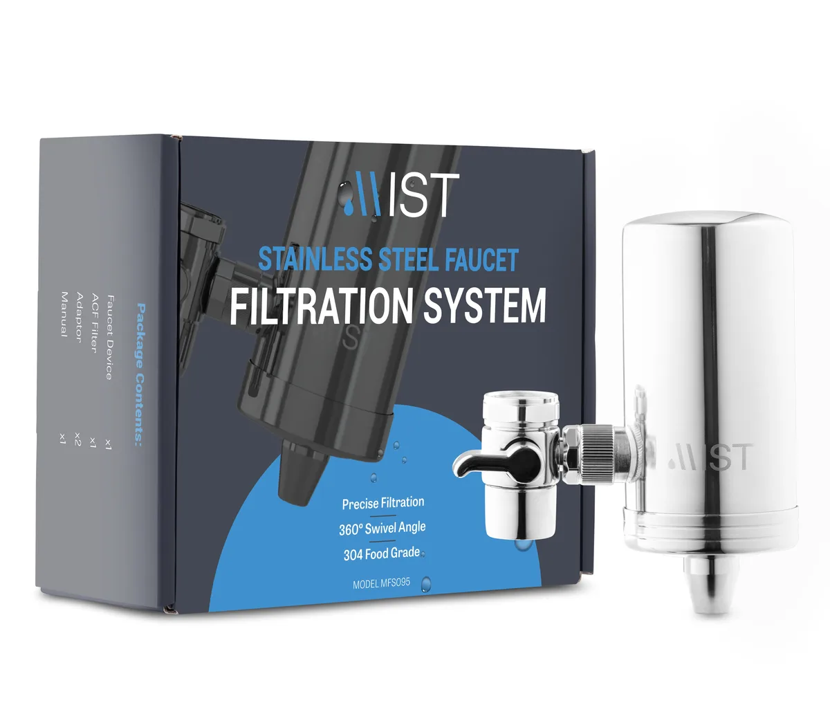 Mist Mist Stainless Steel ACF Faucet Filtration System 320-Gallon — product photo