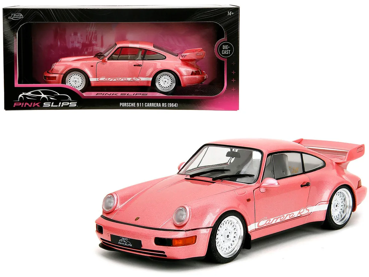 Jada Jada 35727 1:18 Porsche 911 Carrera (964) Pink Slips hobby collectible — product photo