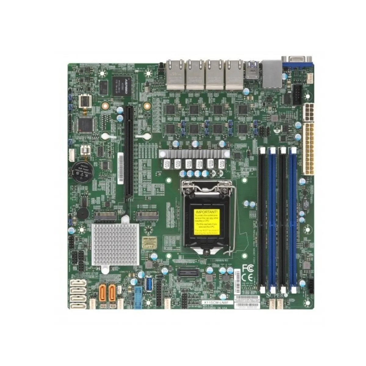 Supermicro Supermicro X11SCM-LN8F Intel C246 DDR4 LGA-1151 microATX motherboard — product photo