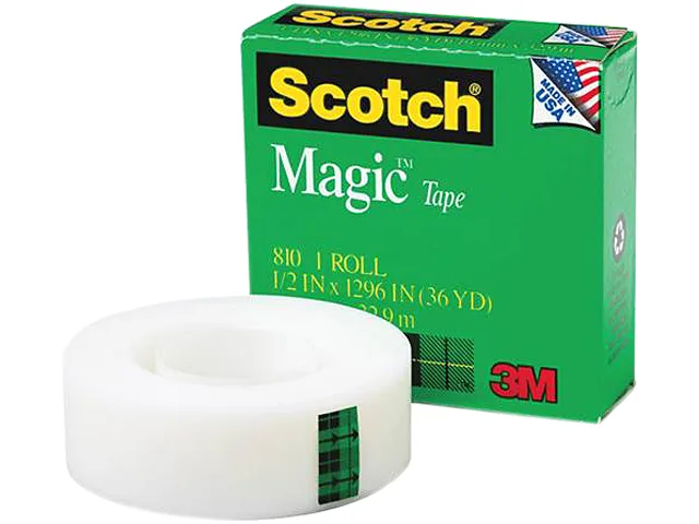 3M 3M 810121296PK Magic Tape .50" x 36 yd 12 pack — product photo