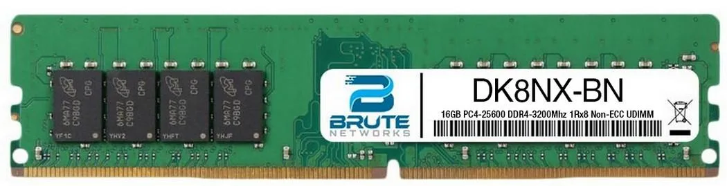 Brute Networks Brute Networks 16GB DDR4-3200 1Rx8 Non-ECC UDIMM — product photo