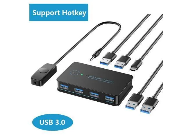 LORDWORLD LORDWORLD USB 3.0 Switch 2 in 4 Out Sound Card — product photo