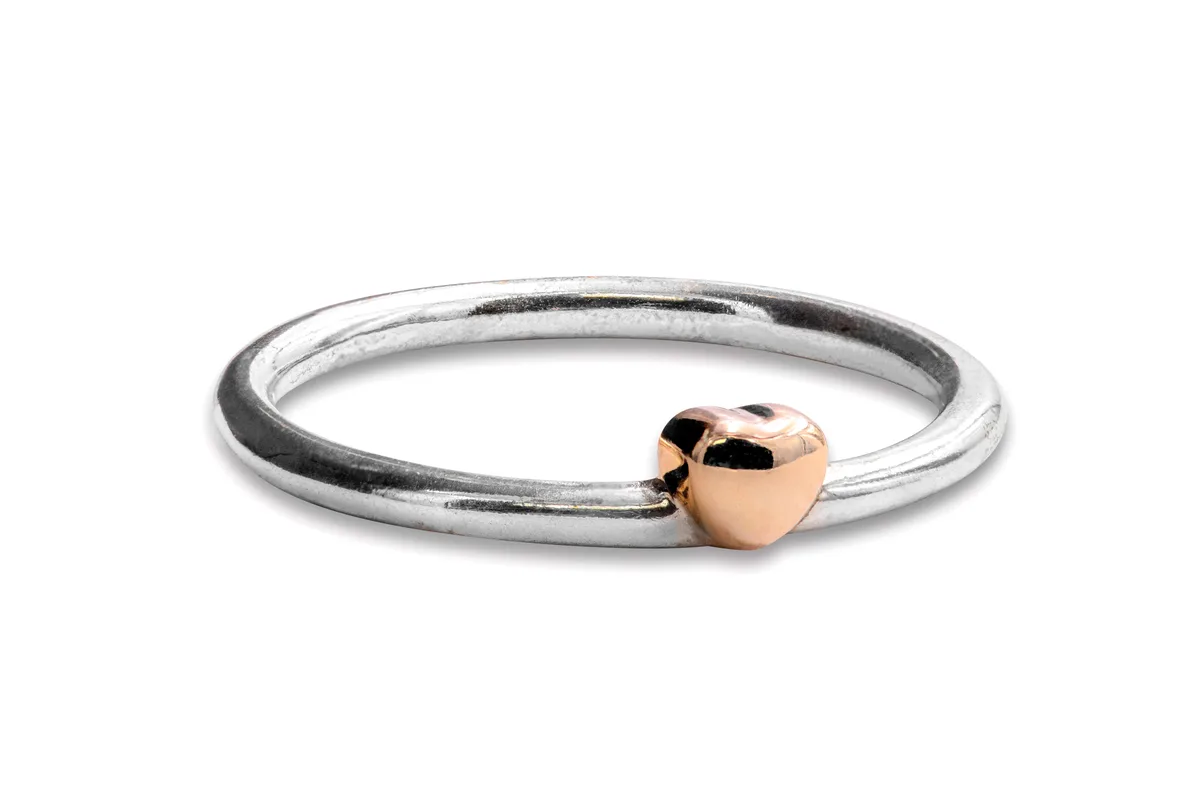 PANDORA PANDORA 196548 Polished Heart Puzzle Ring — product photo
