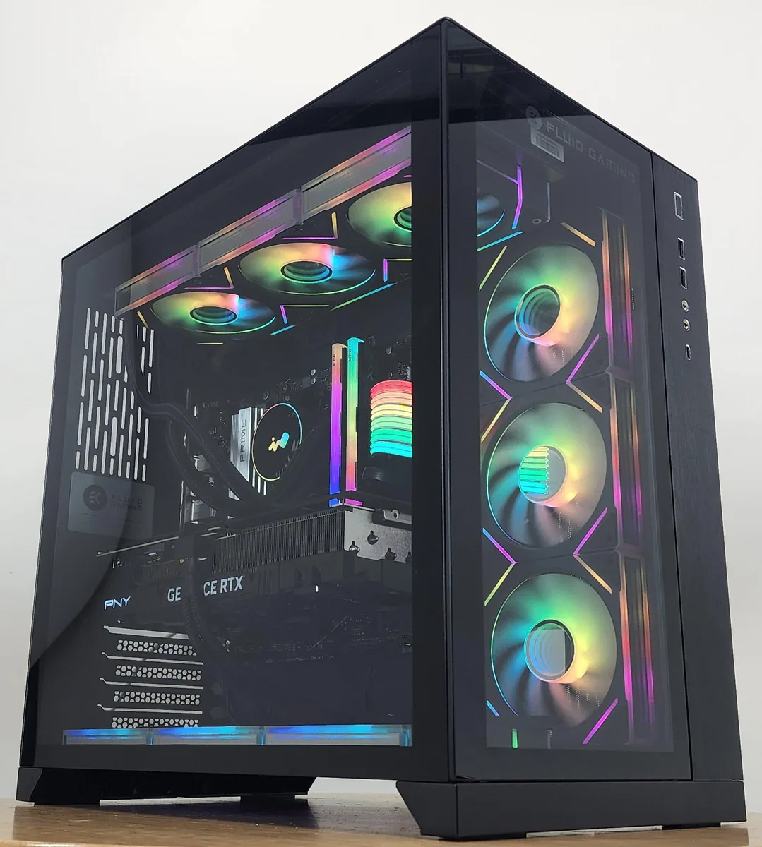 Custom Custom Ryzen 5 7600X3D 32GB DDR5 2TB NVME RTX 4070 Ti SUPER Gaming PC — product photo