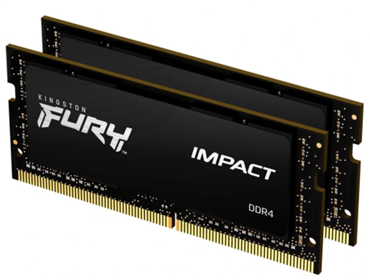 Kingston Technology Corp. Kingston Technology Corp. KF564S38IBK2-32 FURY Impact 32GB (2×16GB) DDR5 6400 CL38 laptop RAM — product photo