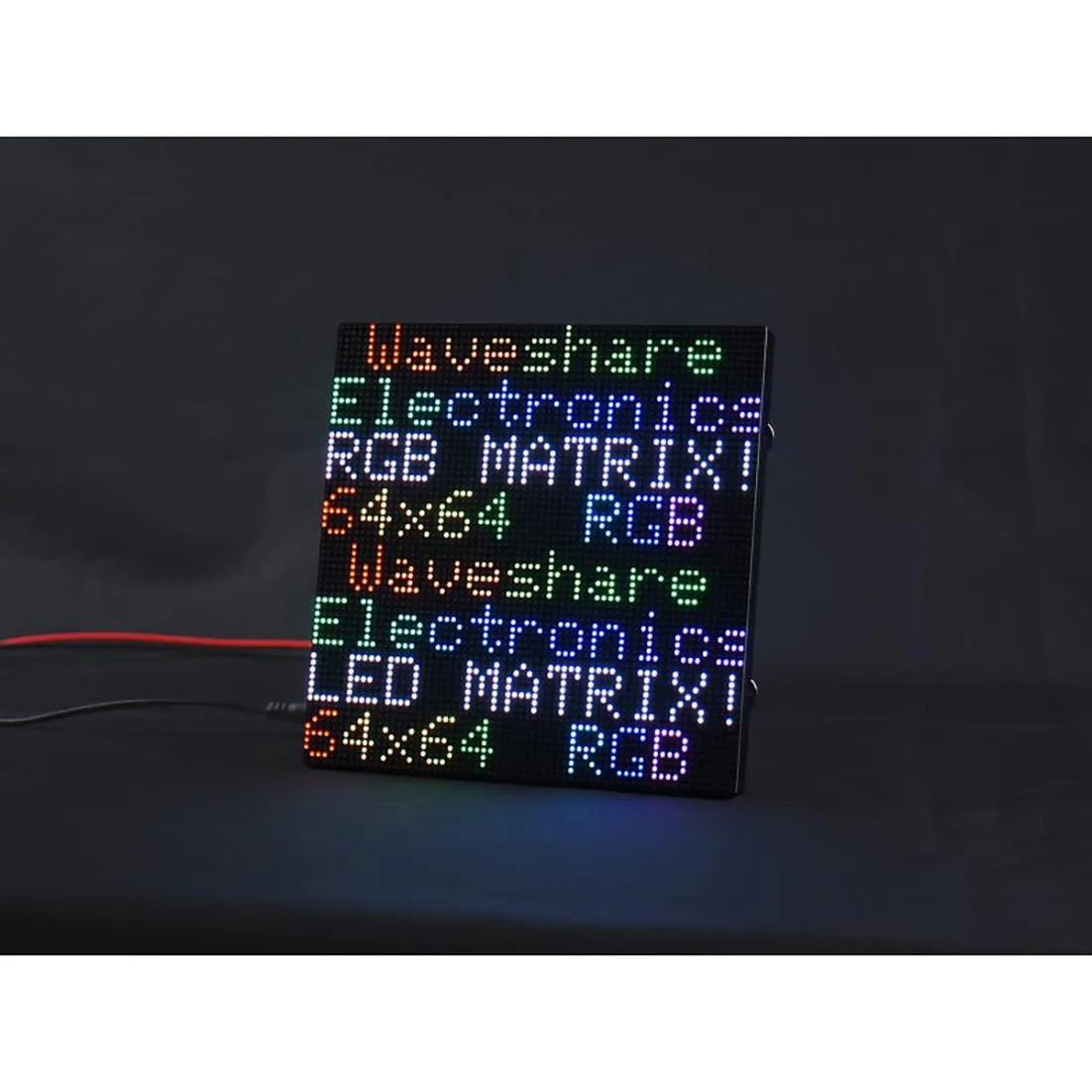 LORDWORLD LORDWORLD 64×64 RGB LED Matrix Panel 2mm Pitch 4096 LEDs HUB75 development board — product photo