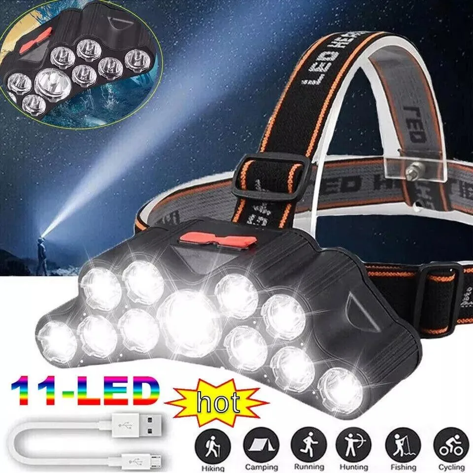 NShi NShi 11 LED Rechargeable Headlamp 600mAh 1200mAh — product photo