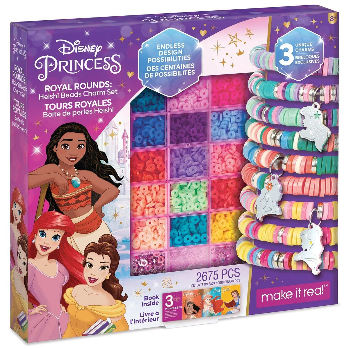 Make It Real Make It Real MIR4216 1600-Piece Disney Princess Heishi Beads Educational Kit — product photo