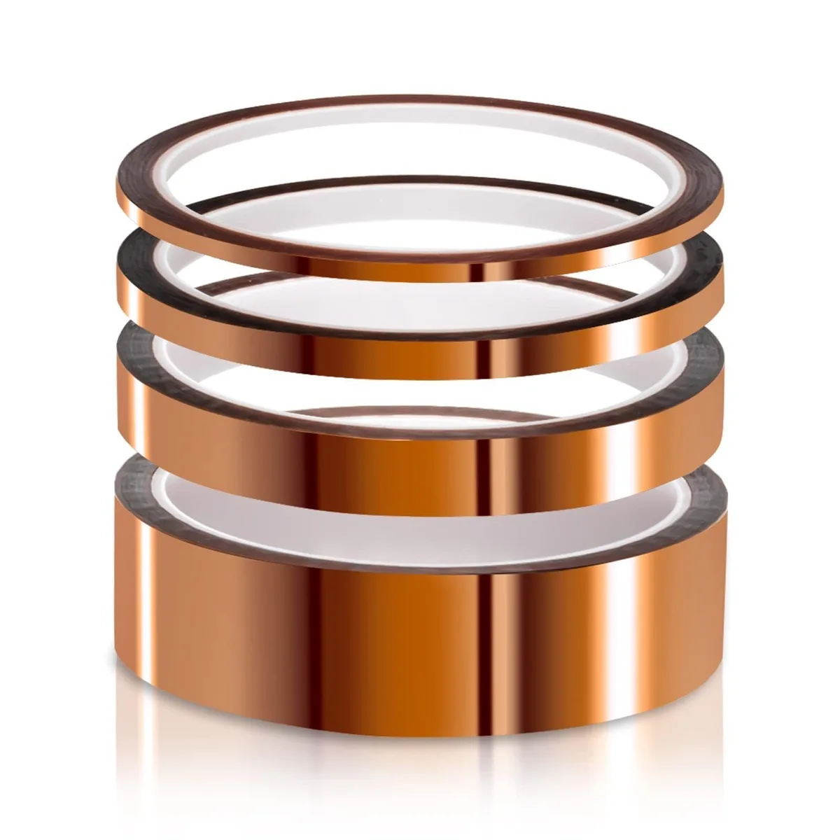 +360 +360 EL-CP-022 polyimide adhesive tape 4 rolls 108 ft each 432 ft total -73 °C to 260 °C — product photo