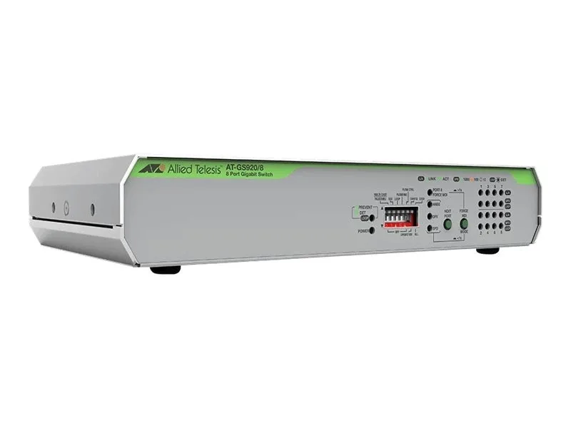 Allied Telesis Allied Telesis AT-GS920/8-10 8-Port 10/100/1000T network switch — product photo