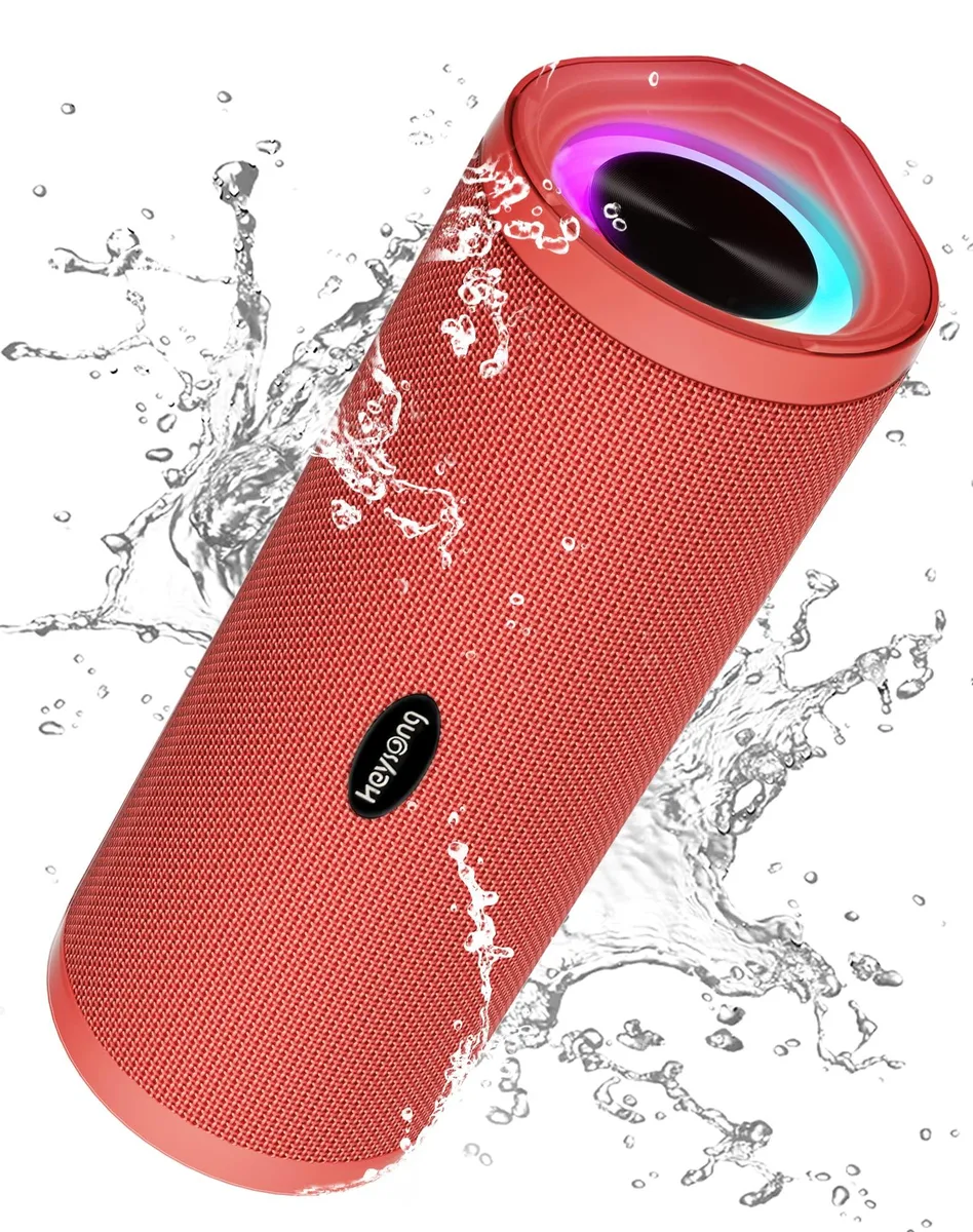 HEYSONG HEYSONG REVERB BT138P portable speaker, Bluetooth 5.0, IPX7, 40 h, 5000 mAh, red — product photo