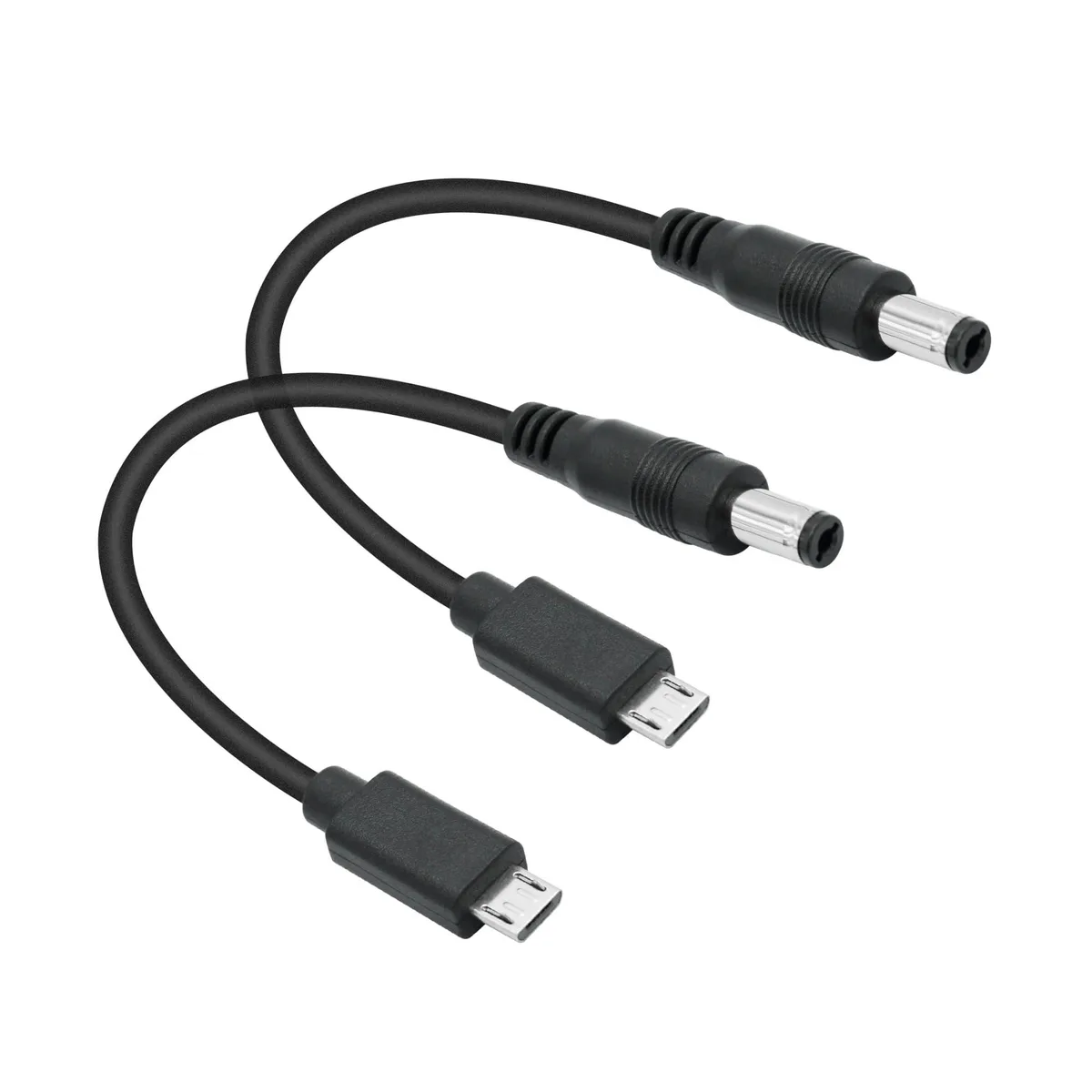 Vszerda Vszerda DC 5.5mm x 2.1mm to Micro USB Power Cable 15cm 2-Pack — product photo