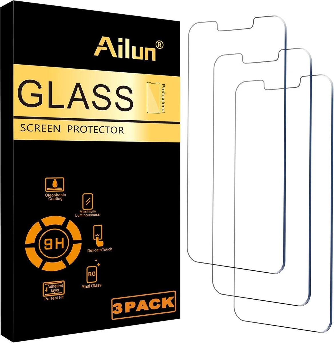 NuoTo NuoTo Screen Protector 3 Pack Tempered Glass 6.1 Inch iPhone 17e 16e 14 13 13 Pro — product photo