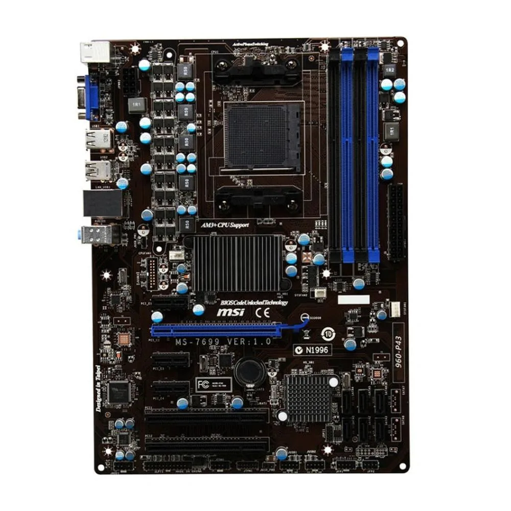 MSI MSI 960-P43 AMD motherboard Socket AM3+ DDR3 32GB ATX — product photo