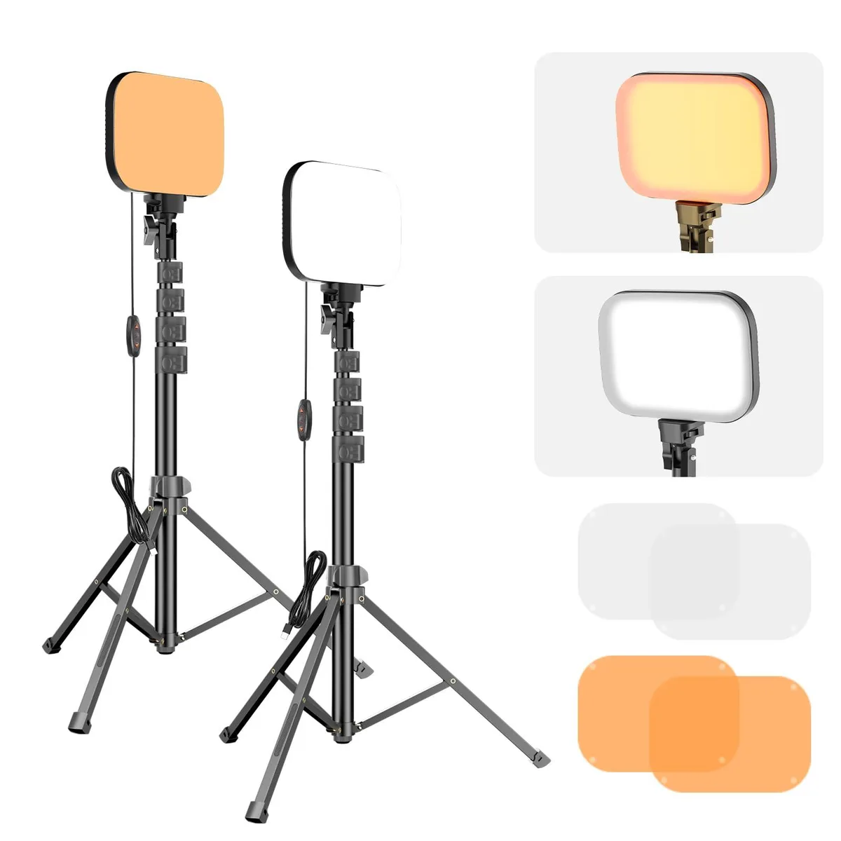  Neewer EM-L7-LB 2-Pack 15W LED Light Kit 62" Tripod — product photo