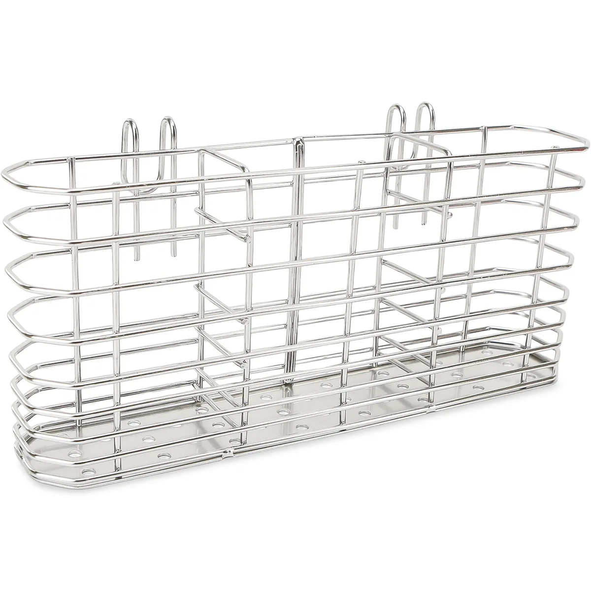  KH866 03032025J Stainless Steel Utensil Organizer 3 Compartments 7.87x1.57x3.5 in — product photo