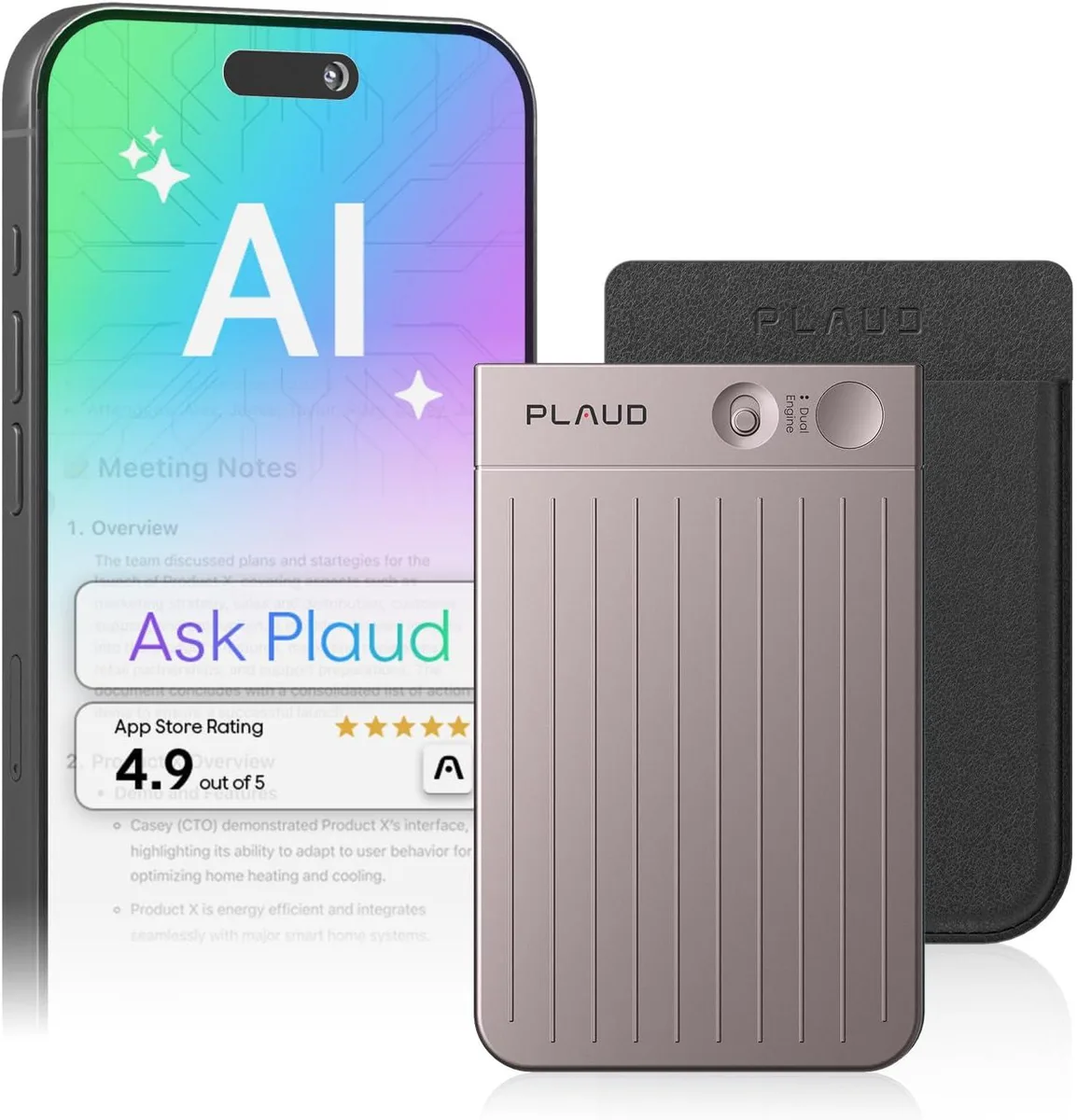 BFKK BFKK AI Voice Recorder 64GB 0.12in 112 Languages 2024 IF Award — product photo