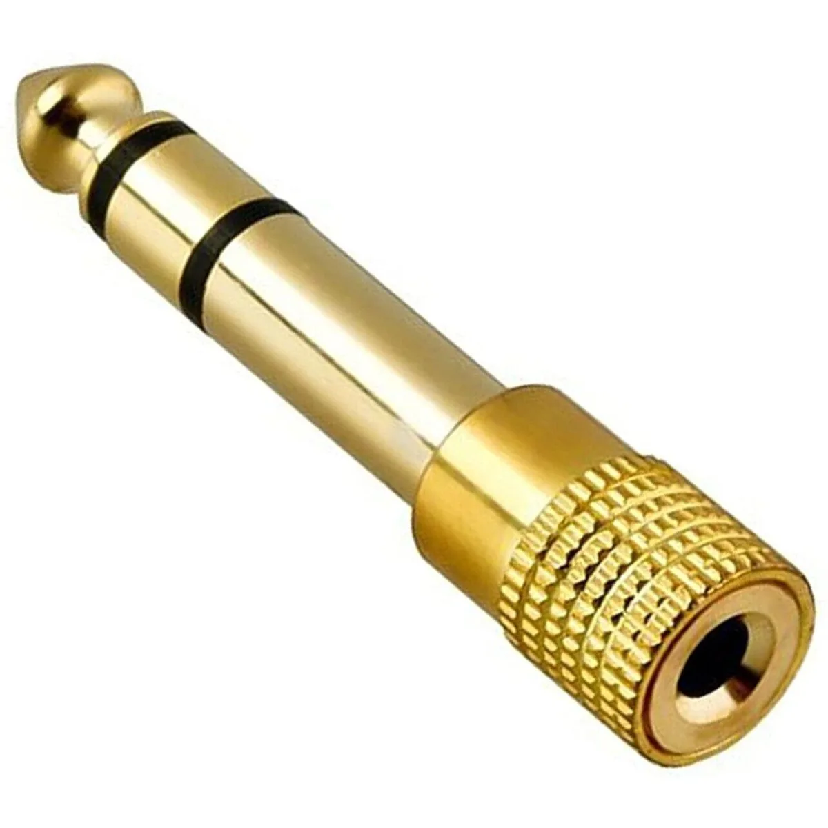 JacobsParts Inc. JacobsParts Inc. ADP-35635-D 6.35mm to 3.5mm TRS Stereo Audio Adapter Gold — product photo