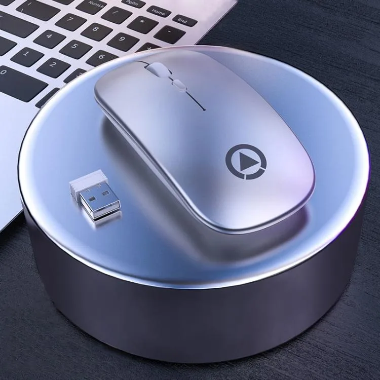 allentian allentian wireless mouse grey 2.4ghz 1600dpi 110x60x2.5mm 70g — product photo