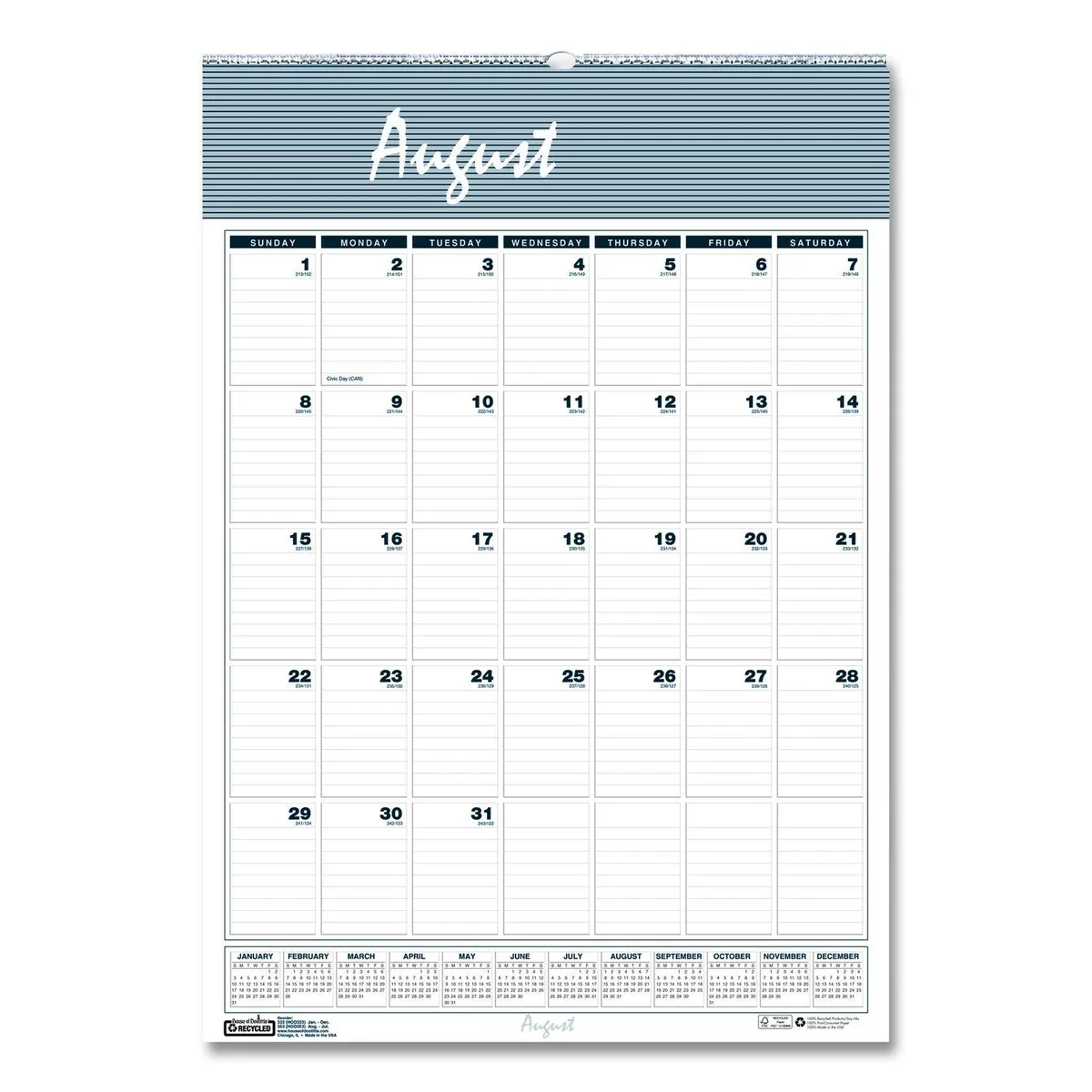 House of Doolittle House of Doolittle Bar Harbor Academic Wall Calendar 15.5 x 22 2025-2026 353 — product photo