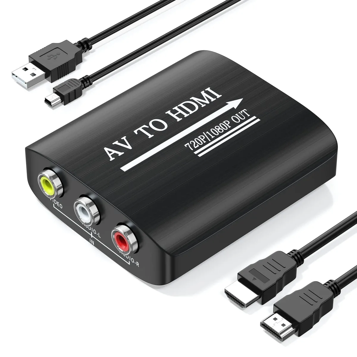 Mediasonic Setuact Black RCA to HDMI Converter with HDMI Cable — product photo