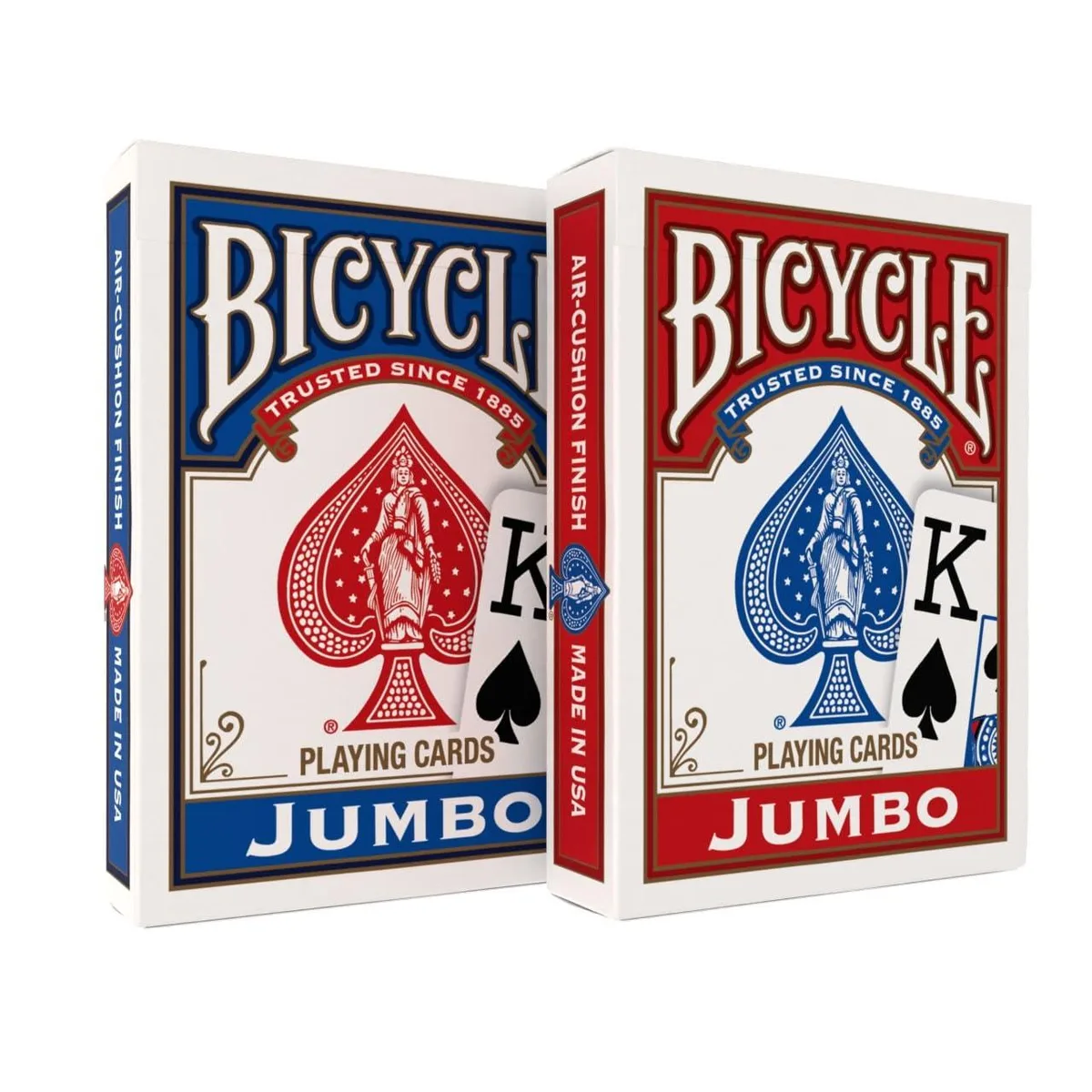  Worry Free Gadgets Bicycle Jumbo Playing Cards Red &amp; Blue 2 Pack 10015488 — product photo