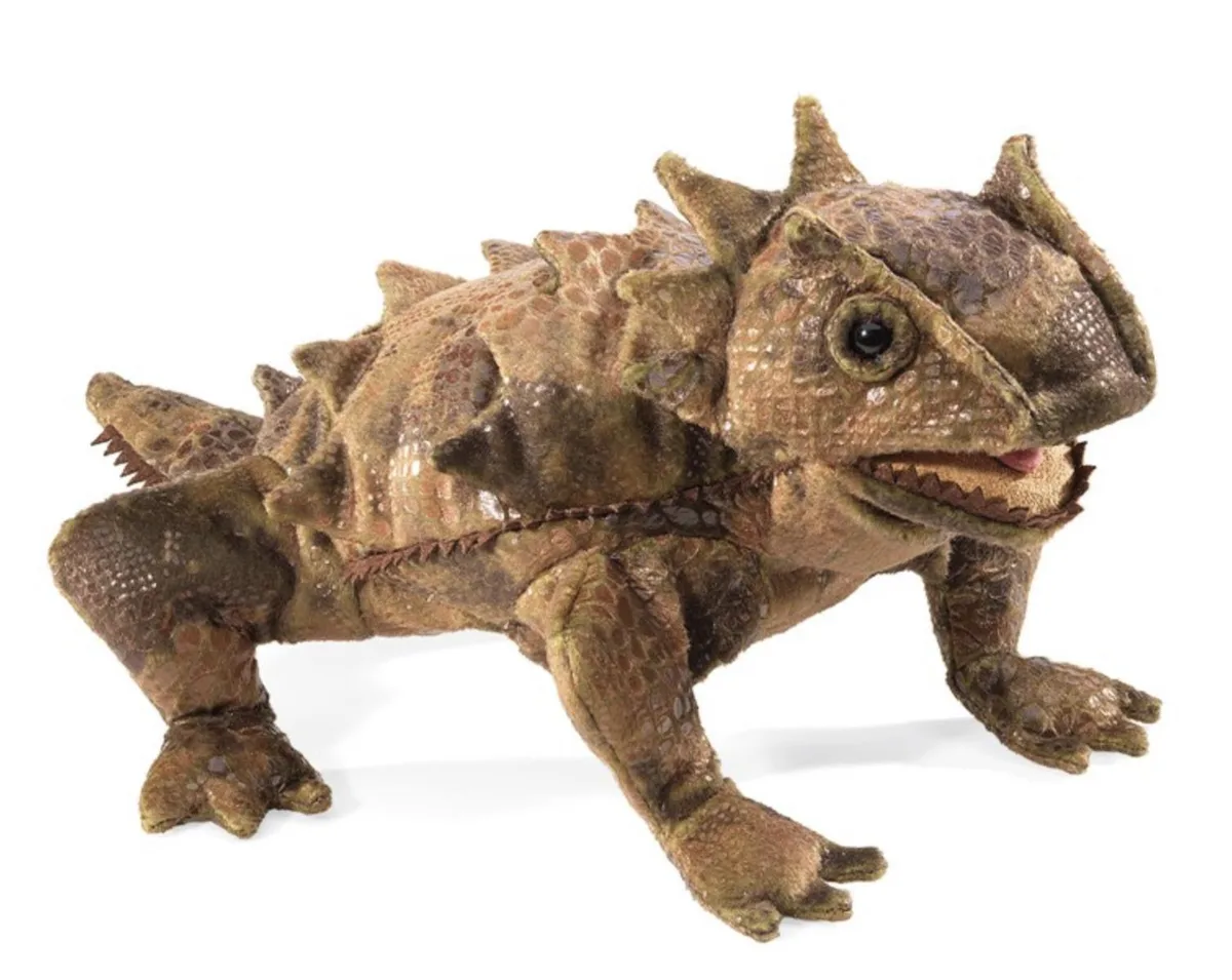 Folkmanis Puppets Folkmanis Horned Lizard Hand Puppet 13 — product photo
