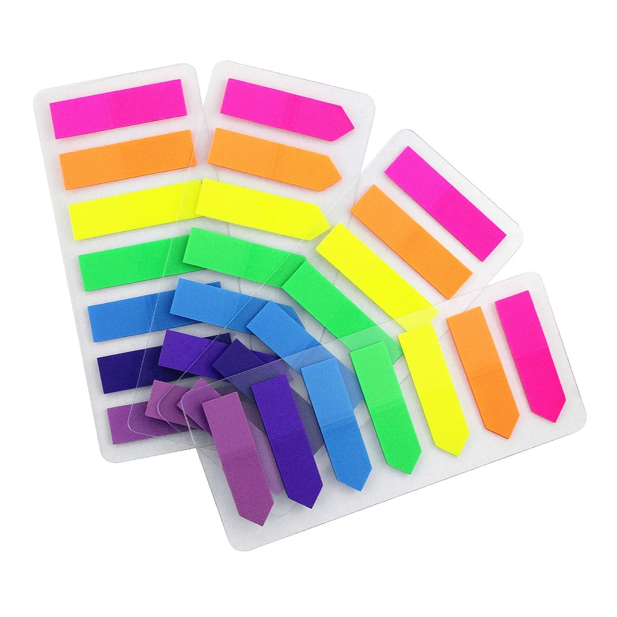  Eastern Wolf EW-168 Neon Page Marker Flags 0.5x1.8 in 7 Colors 560 Pcs 4 Sets — product photo
