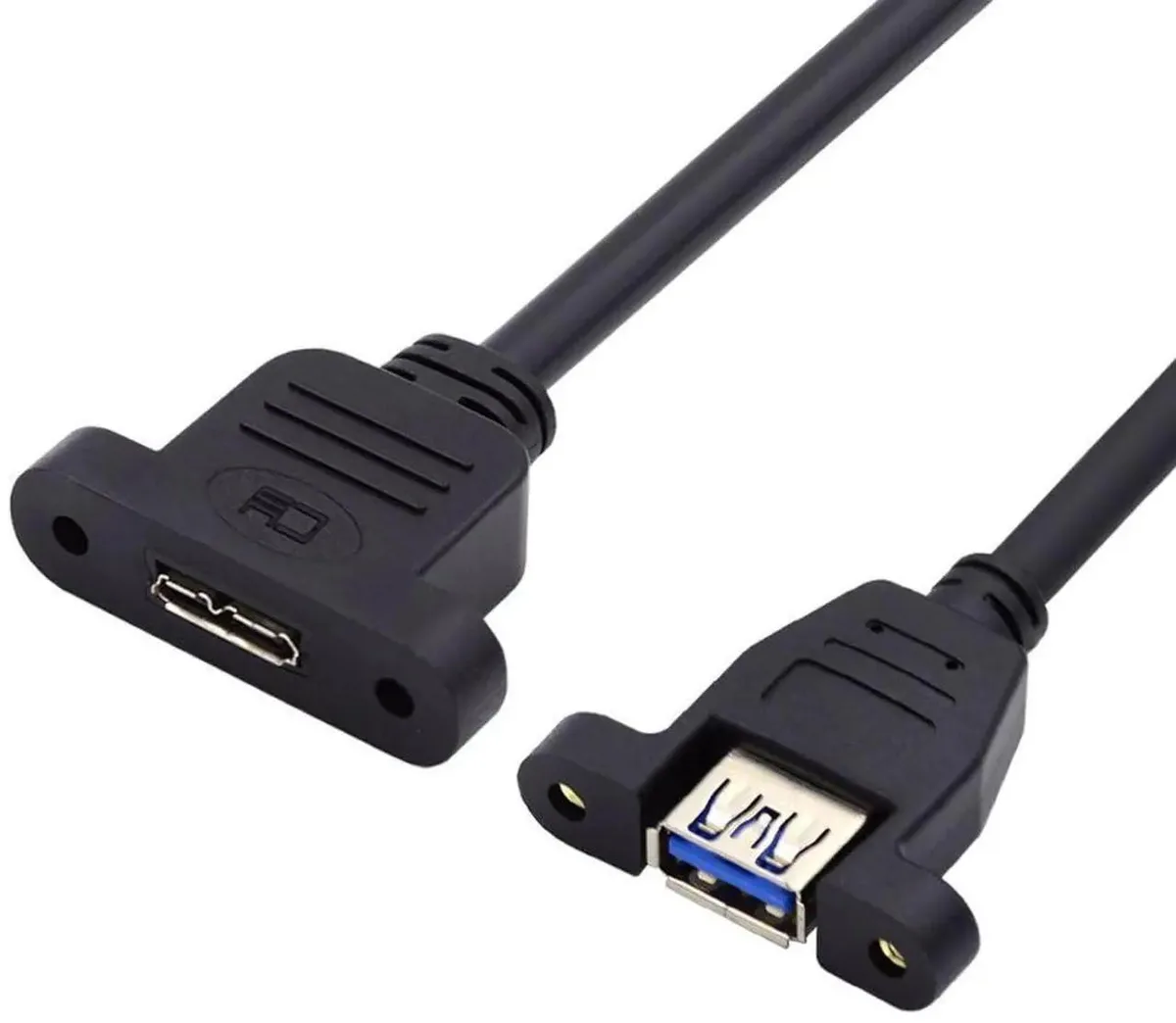 SMUGDESK SMUGDESK USB 3.0 Female to MicroB Female ScrewMount Extension Cable — product photo