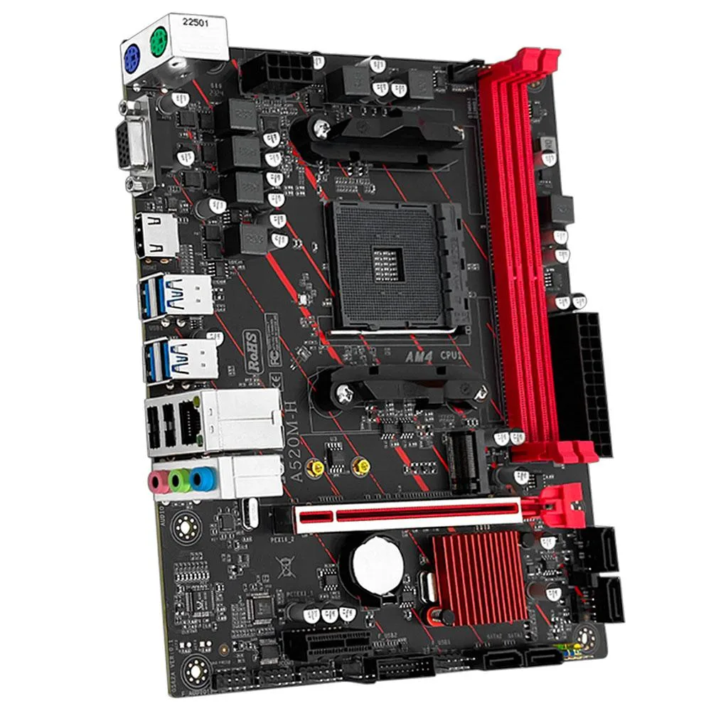 JGINYUE JGINYUE A520M-H AMD motherboard AM4 DDR4 64GB M.2 NVME — product photo