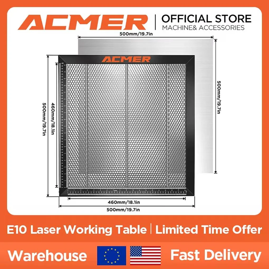 ACMER ACMER E10 Honeycomb Laser Bed 440 mm aluminum panel — product photo
