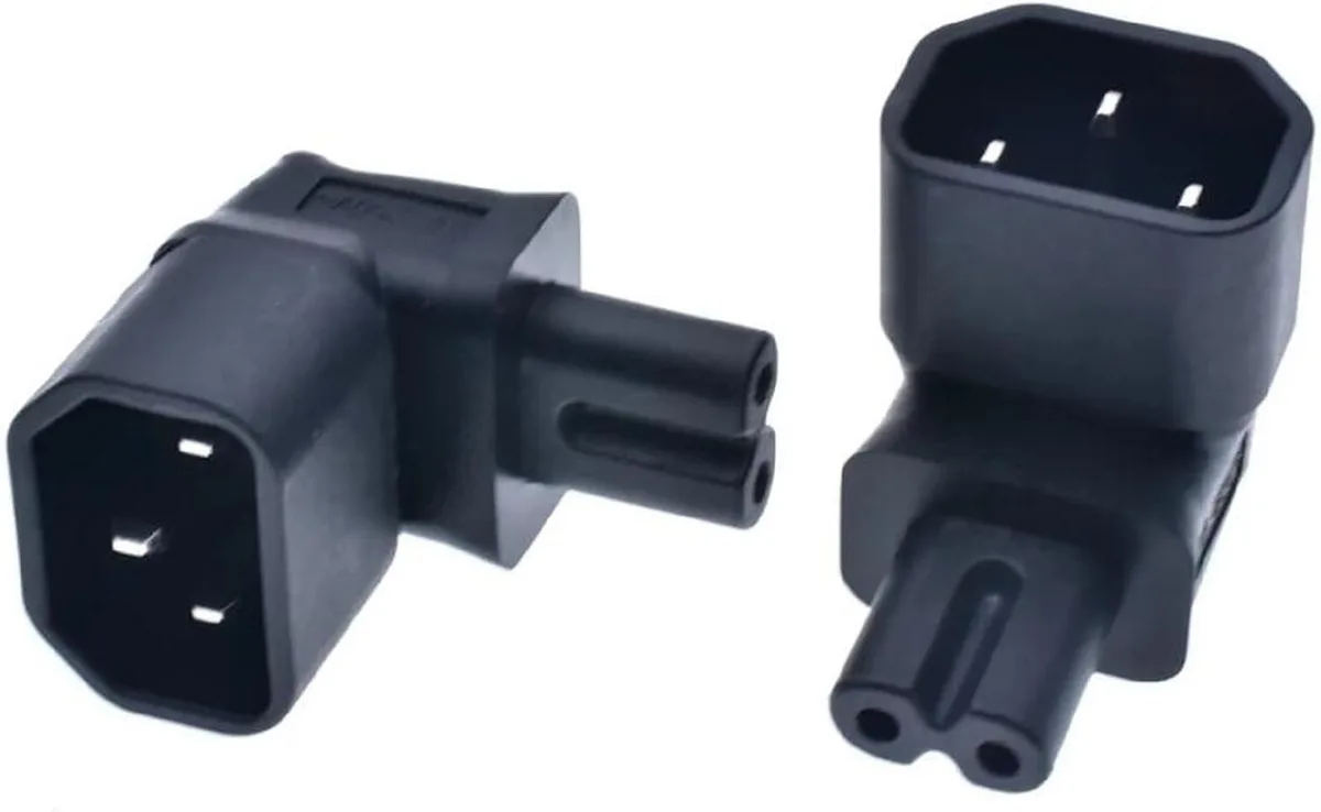 TeKit TeKit C14 to C7 90° Power Adapter 2 Pack — product photo