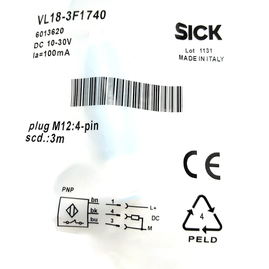 Sick Sick VTF18-3F1740 photoelectric proximity sensor PNP — product photo