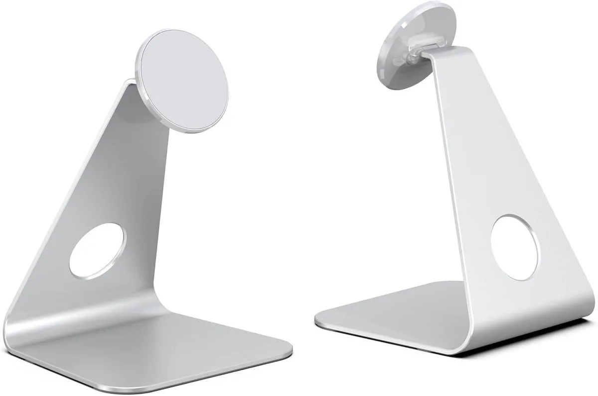 Werleo Werleo Magnetic Desktop Kickstand Silver 360° phone mount — product photo