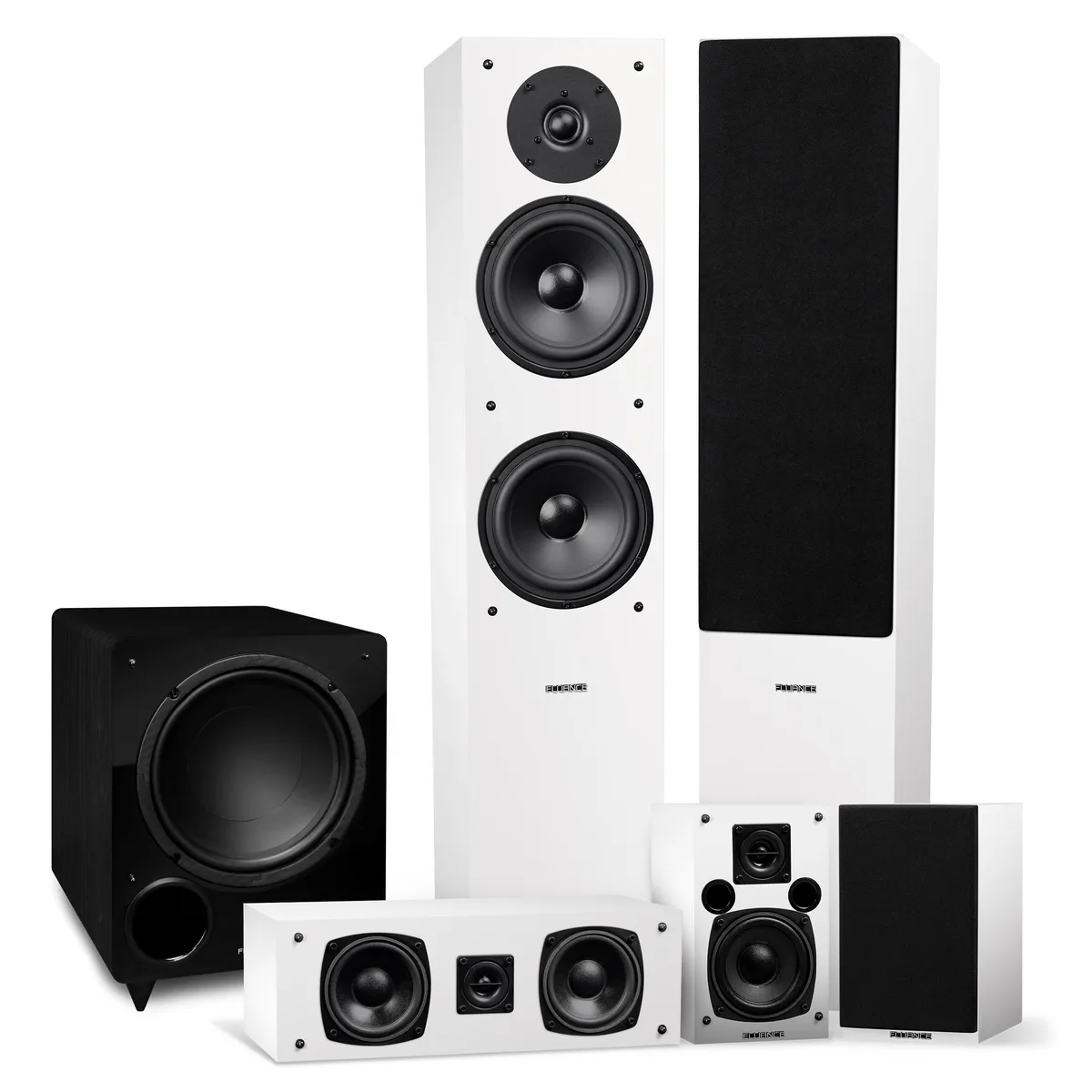 Fluance Fluance SX51WHR 5.1 Home Theater Speaker System White — product photo