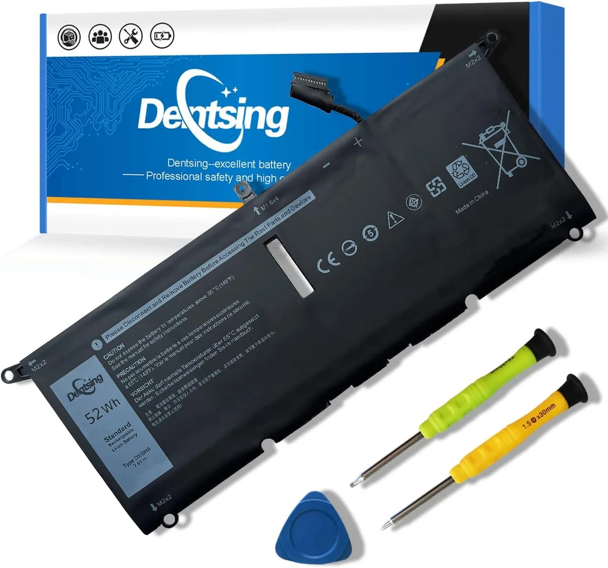 FOCUSTEC FOCUSTEC DXGH8 52Wh laptop battery for Dell XPS 13 9370 — product photo
