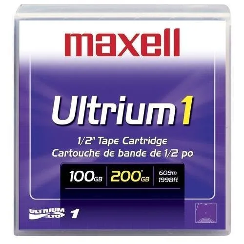 maxell maxell 183800 LTO Ultrium 1 Backup Media 100/200GB 1 Pack — product photo