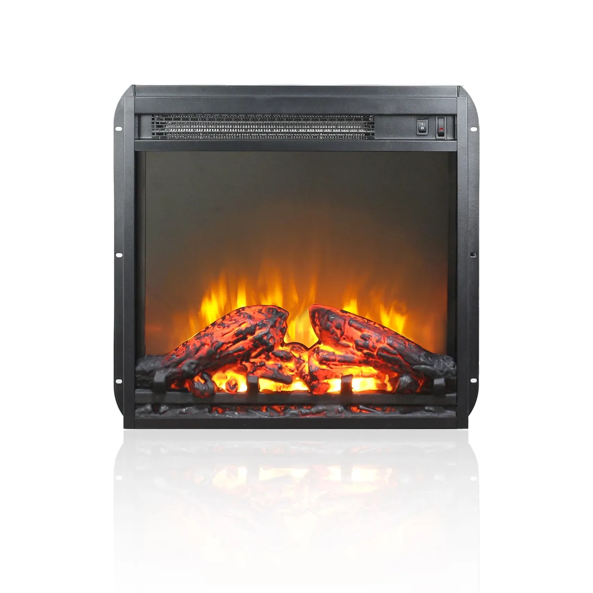 tuphen tuphen 18 inch electric fireplace Antique Black — product photo