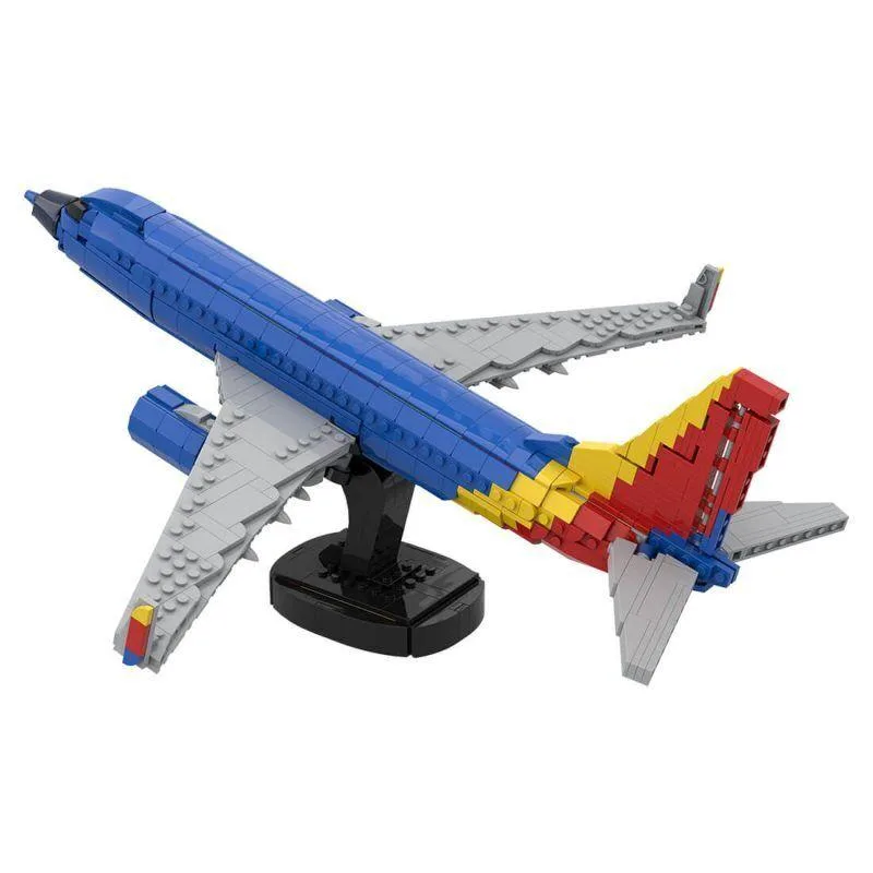 ZITIANYOUBUILD ZITIANYOUBUILD 1038 1/80 737 Southwest Jetliner Educational Building Set — product photo