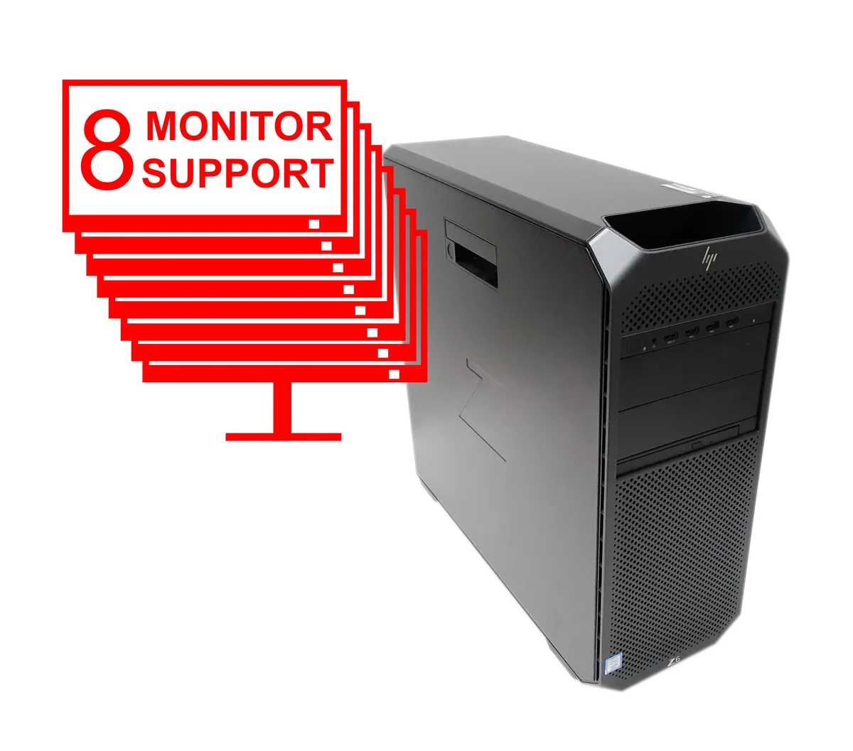 HP HP Z6 G4 Workstation Xeon Silver 4108 1.8GHz 32GB DDR4 NVMe 512GB HDD 2TB desktop PC — product photo