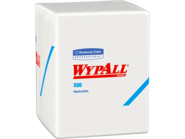 WypAll WypAll X60 Cleaning Cloths KCC41083 12.5 x 10 White 8 Packs 70 Sheets — product photo