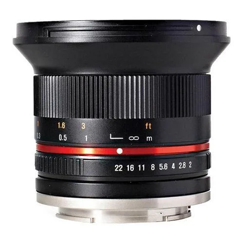 Rokinon Rokinon 12mm f/2.0 NCS CS Fuji X camera lens — product photo