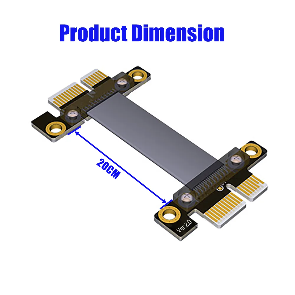 Shenzhen Aimilai Technology Co.Ltd. Shenzhen Aimilai Technology Co.Ltd. PCIe 36PIN 1X male-male extension cable 24cm — product photo