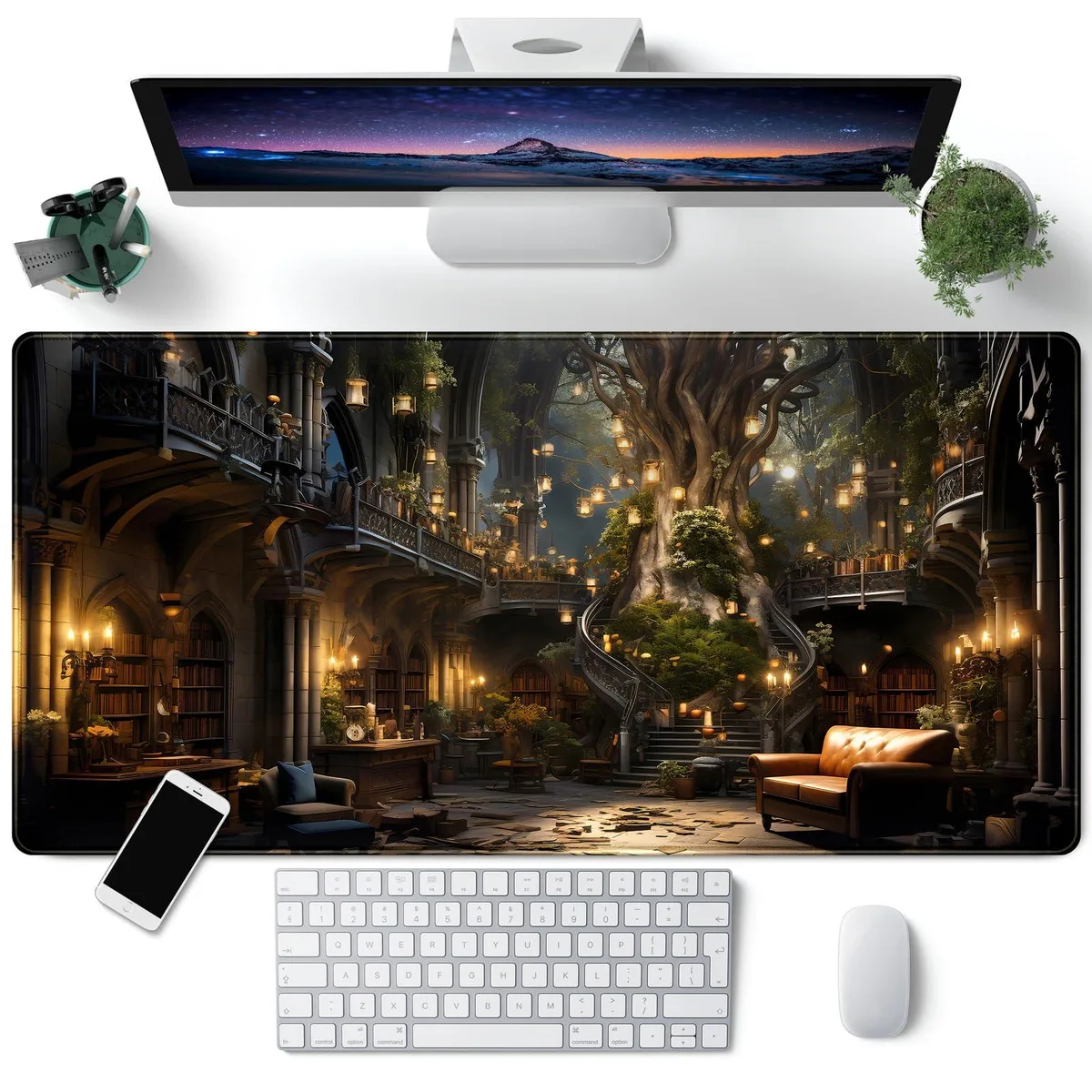 KEHIPI KEHIPI Desk Mat Adventure 31.5 x 15.7 in mouse pad — product photo